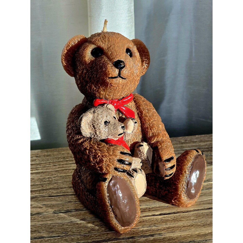 Vintage Bear Candle by Robert Alan | Mother & Baby Bear, new